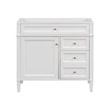 Bathroom Vanity Without Top Sink, Modern Bathroom Storage Cabinet With 2 Drawers And A Tip-Out Drawer