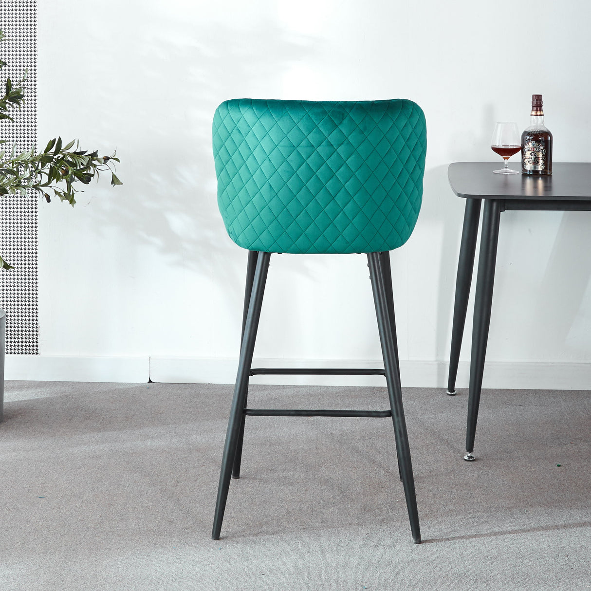 Ergonomic Counter Height Bar Stool (Set of 2)