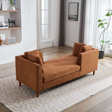 Wide Modern Double Sided Upholstered Chaise Lounge