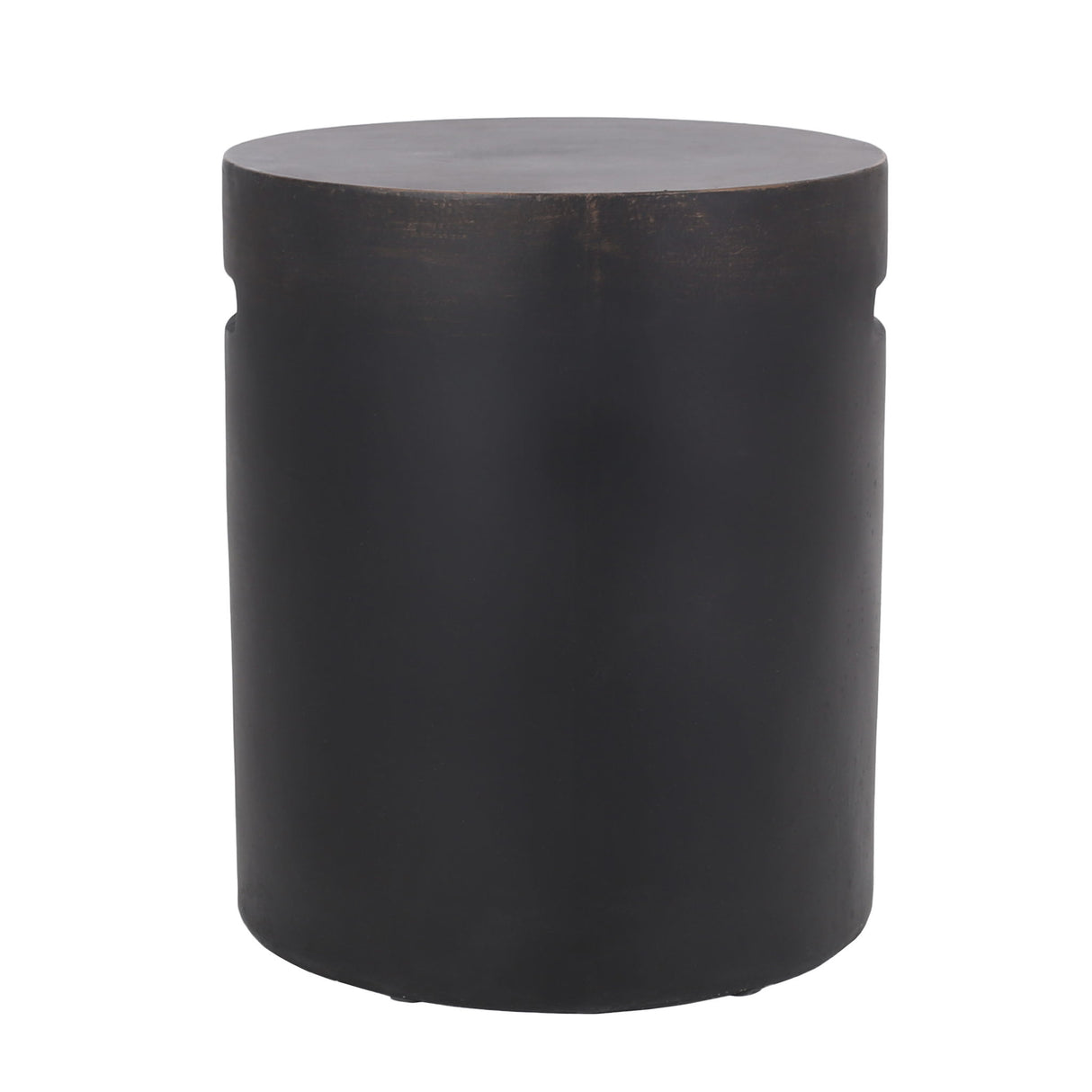 Outdoor End Table With Cutout Handle - Copper