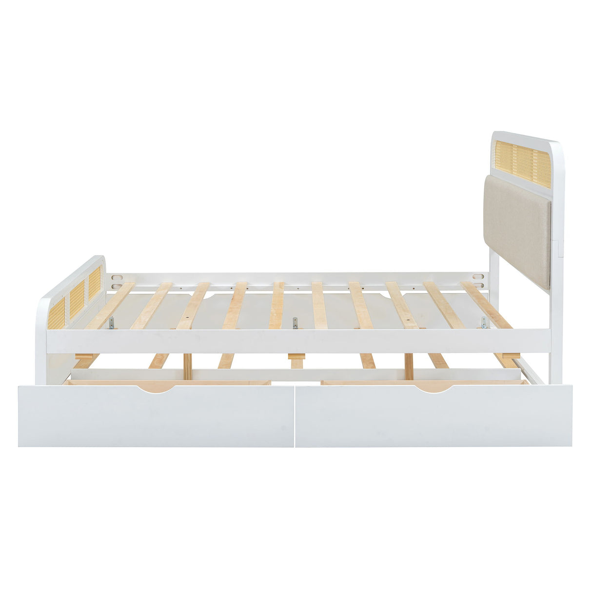 Platform Bed With Trundle And 2 Drawers