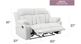 Cozy Padded Love Seat For Relaxation