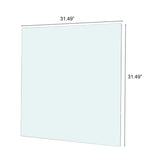 Square Tempered Glass Top