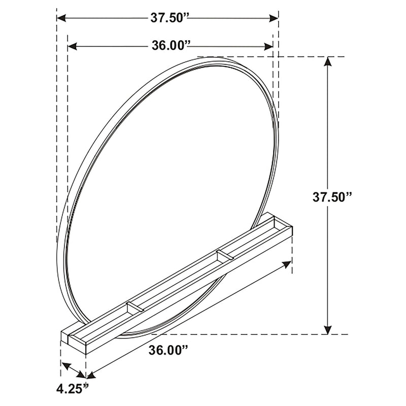 Benson - Round Dresser Mirror