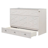 Murphy Bed With Large Drawers And USB Ports