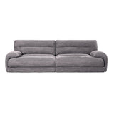 Cadenza - Corduroy 2 Piece Living Room Set - Gray