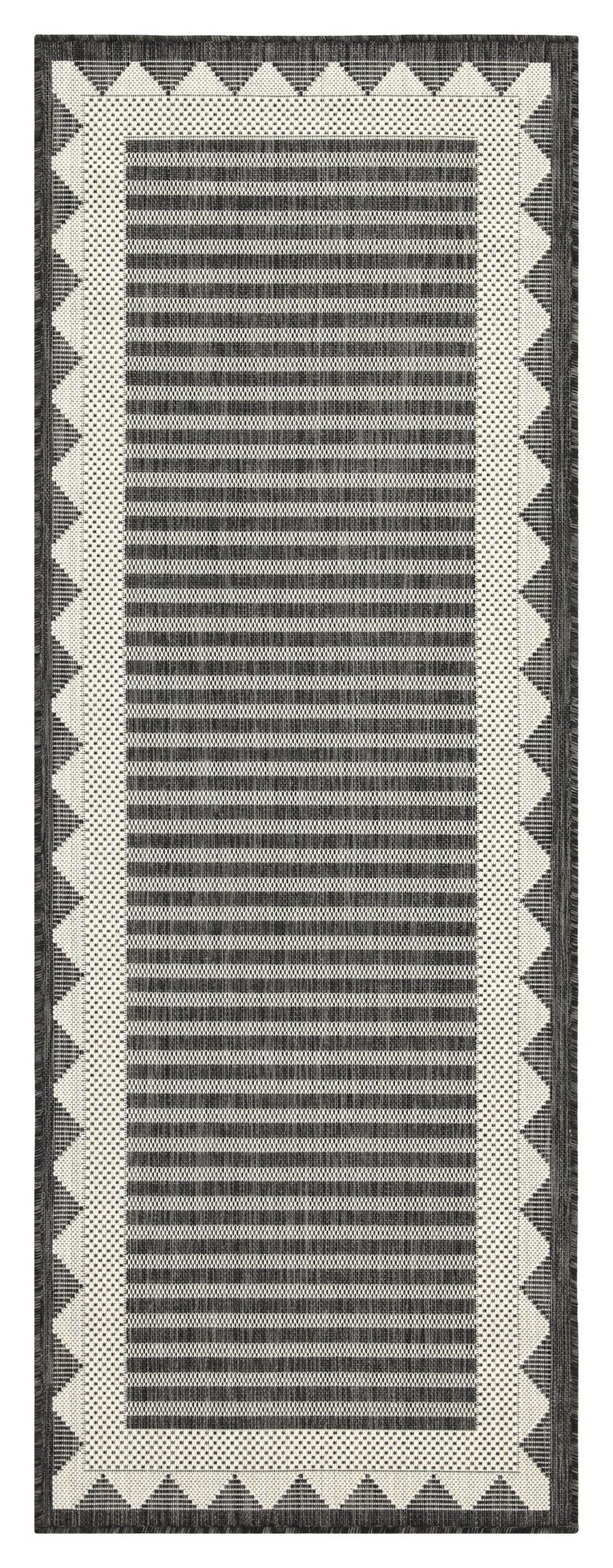 Sunshine GC_HAR2014 Anthracite 7 ft. 10 in. x 10 ft. 3 in. Indoor/Outdoor Area Rug