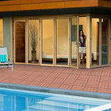 Wood Plastic Composite Deck Tiles, Sustainable Composite Decking Resist Rust, Water, Weather, Easy To Diy & Maintain