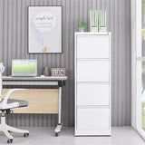 Durable Metal 3 Drawer File Cabinet With Lock For Office Storage