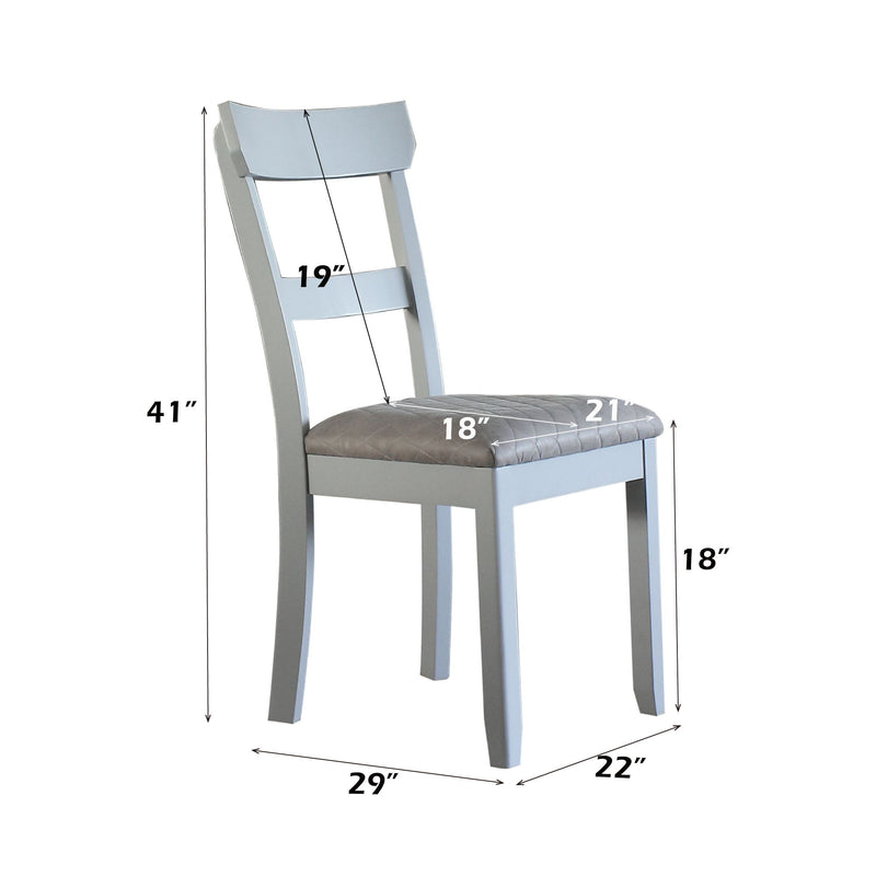 House Marchese - Two Tone Side Chair (Set of 2) - Gray / Pearl Gray