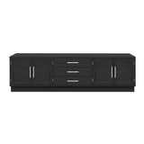 Modern Minimalist TV Stand, Entertainment Center Media Console Cabinet With Adjustable Shelves For Living Room