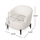 Elegant Barrel Style Club Chair