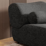 1 Piece Luxury Chenille Fabric Modular Sofa With Spring Cushions & Hidden Legs