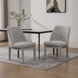 Wide Minimalist Dining Chair (Set of 2)