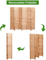 Panel Wooden Folding Room Divider