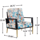 Modern Armchair With Solid Wood Frame