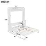 Murphy Bed With Desk, LED Lights & USB Charging Station