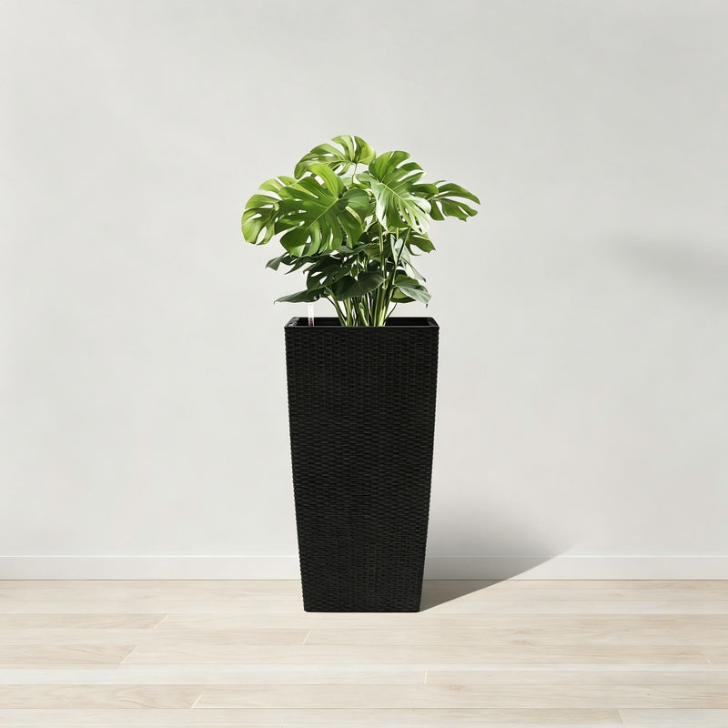 large self watering plant tray Large Self Watering Flower Pot With Drainage Holes & Inner Tray — FurnitureMarket.com
