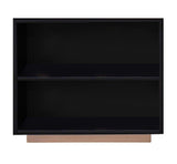 Vanessa - 2 Compartment Bookshelf - Black / Gold