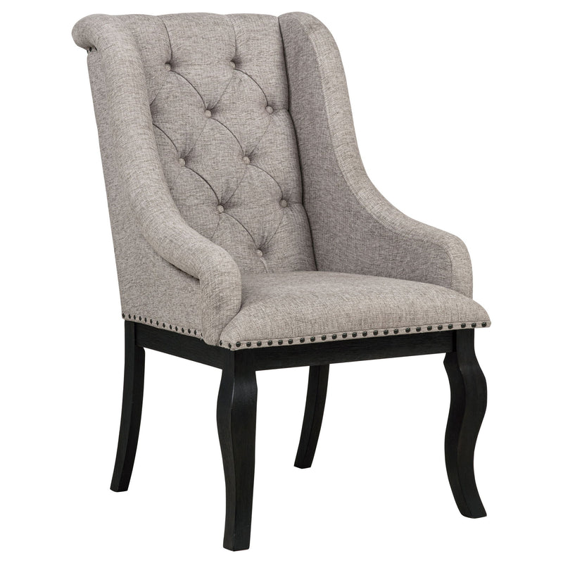 Kinzler - Arm Chair (Set of 2) - Tan / Black