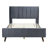 Upholstered Platform Bed Velvet