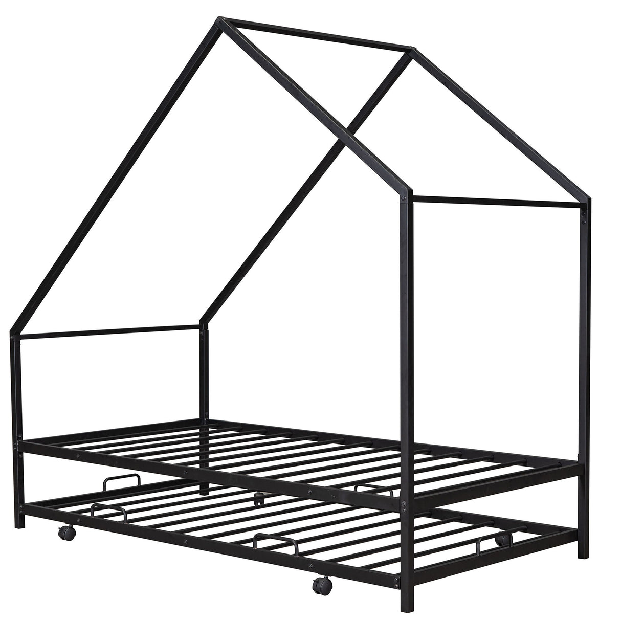 House Bed With Trundle