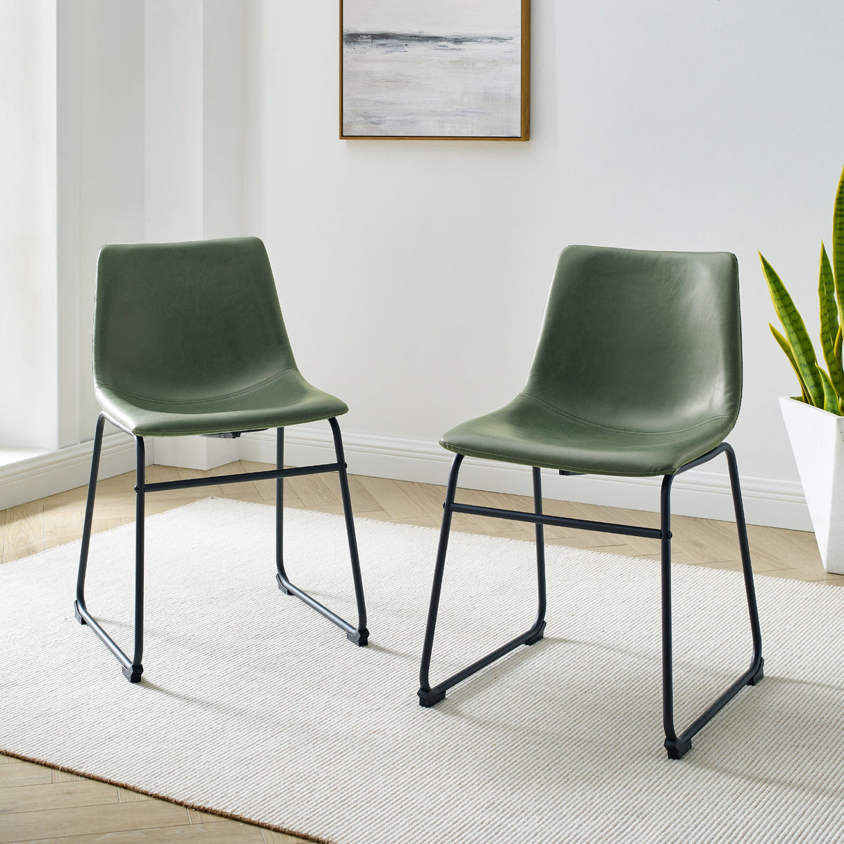 Industrial Dining Chairs (Set of 2)