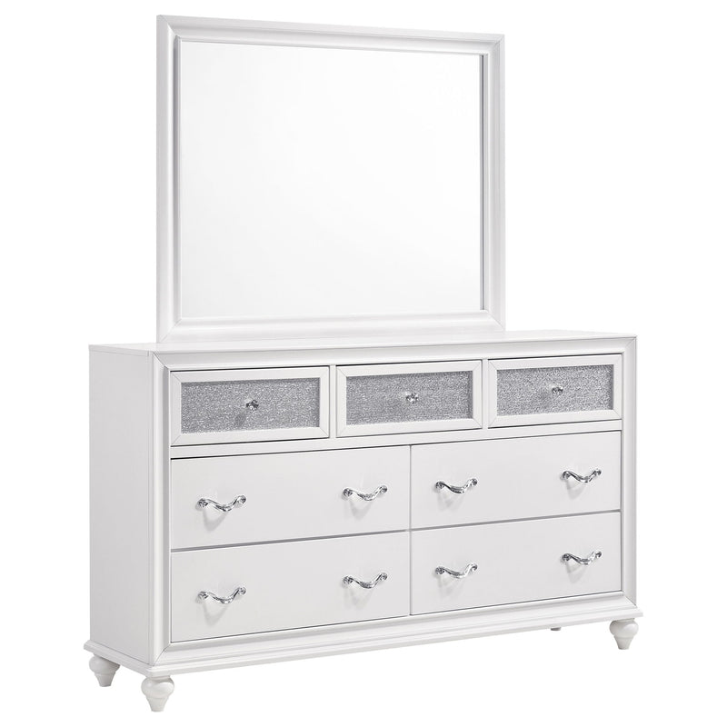 Randall - 7 Drawer Dresser With Mirror - White