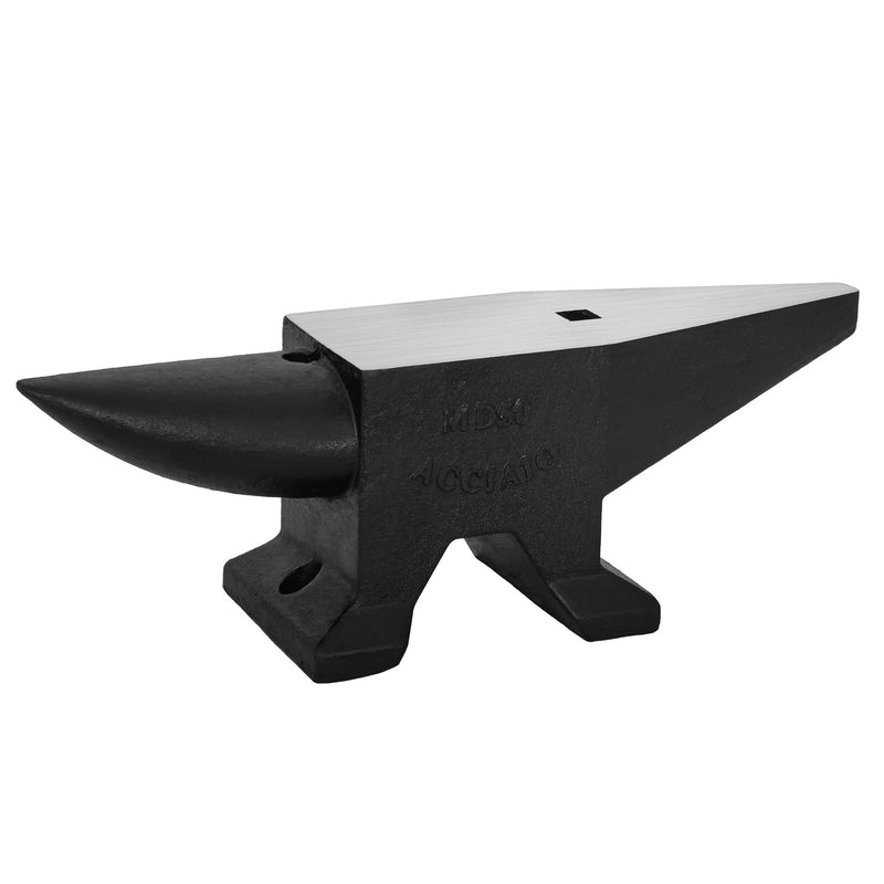 Heavy Duty Cast Steel Anvil, 22 Lbs Single Horn With Large Countertop, High Hardness For smithing