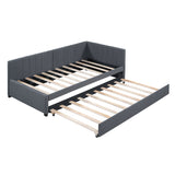Upholstered Daybed, Sofa Bed Frame, No Box Spring Needed