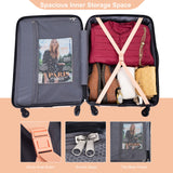 Expandable 3 Piece Luggage Sets Lightweight & Durable Suitcase, Spinner Wheels, Tsa Lock