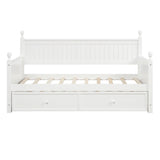 Twin Size Daybed & Twin Size Trundle - White