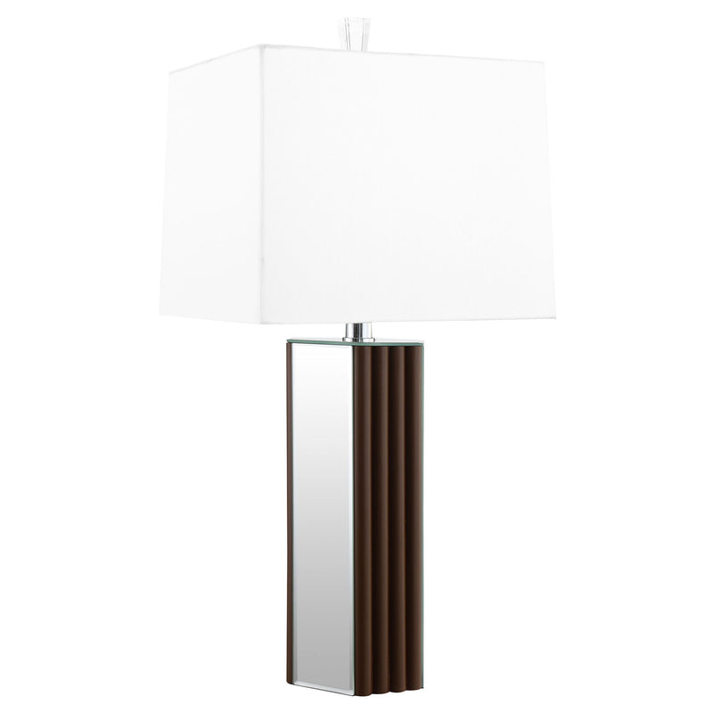 Echolls - Lamp With Scalloped Accents And Mirror Detail