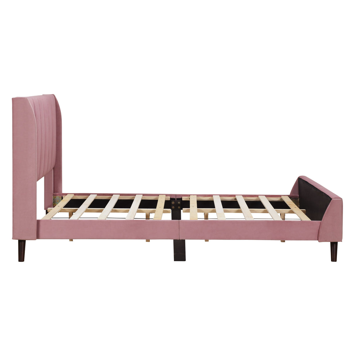 Upholstered Platform Bed Velvet
