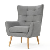 Club Chair With Rubberwood Legs