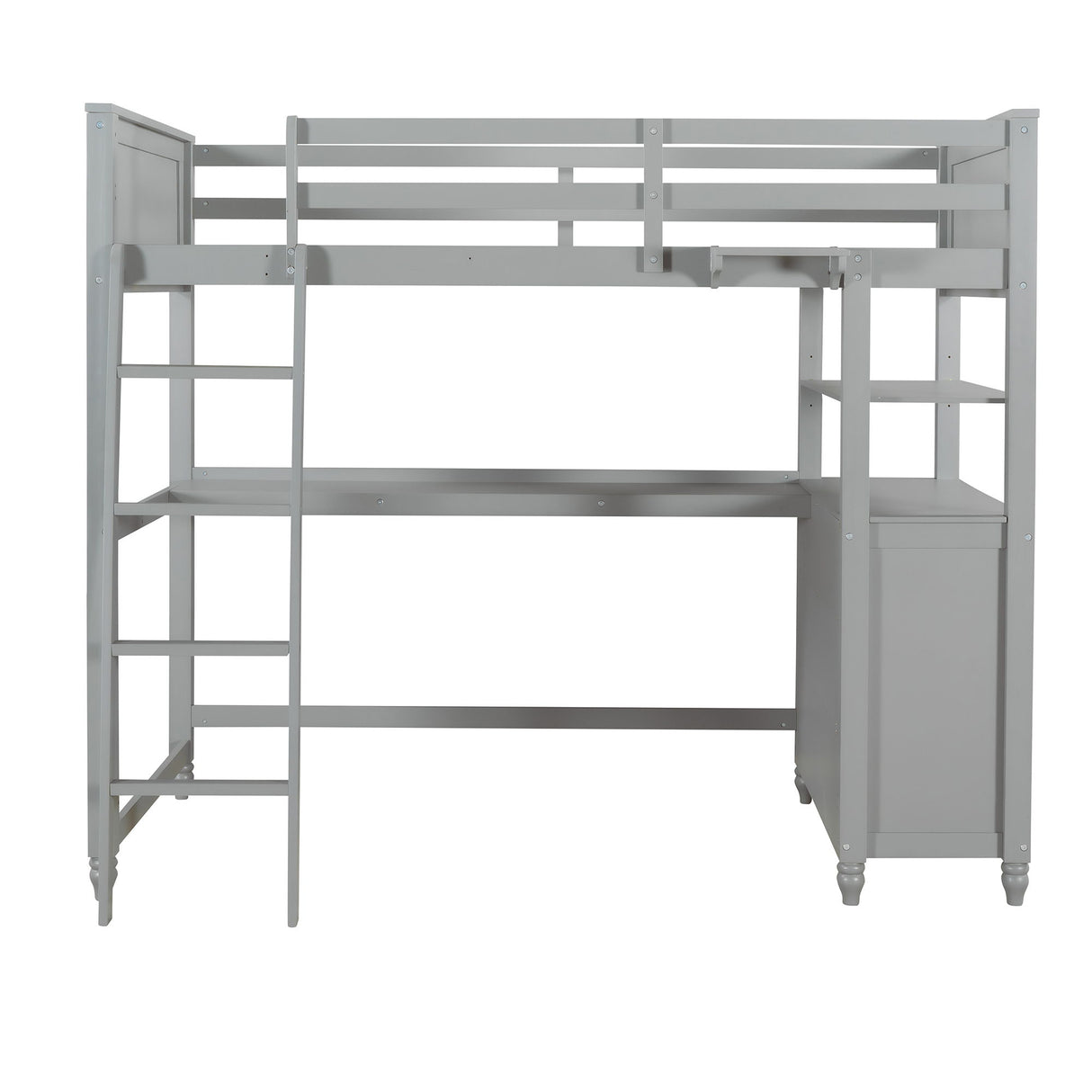 Loft Bed With Drawers With Desk And Shelves