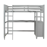 Loft Bed With Drawers With Desk And Shelves