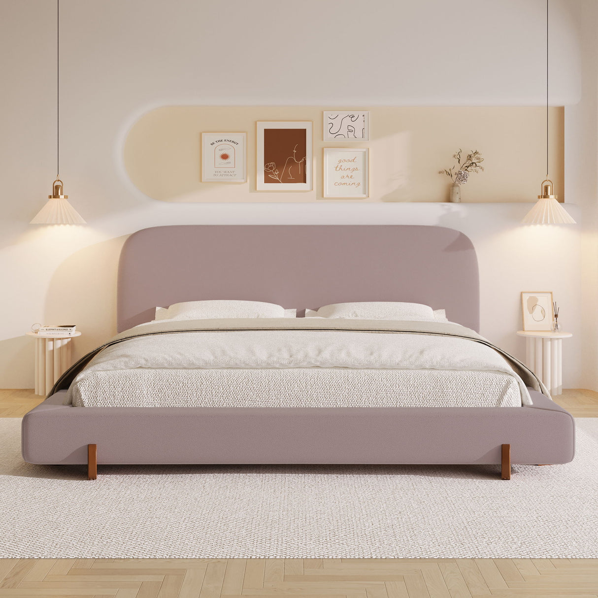Elegant Upholstered Bed Frame
