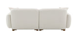 Darius - Boucle Sofa With 2 Toss Pillows - Beige