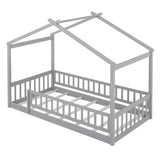Bed House Bed Frame With Fence