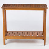 Workstation For Garden Balcony Garage, Acacia Console Potting Table