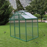 Polycarbonate Walk-In Greenhouse, Raised Base For Outdoor In All Season