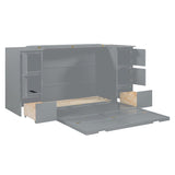 Murphy Bed With Drawers, Cabinets, And USB Ports