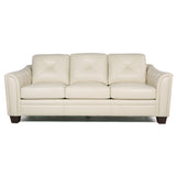 Modern Tufted Leather Sofa