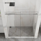 Frameless Tub Sliding Shower Door With Easy Clean Coating