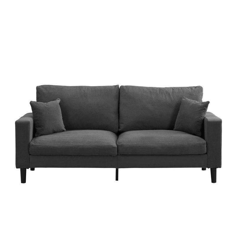 Modern Upholstered 3 Seat Sofa, High Resilience