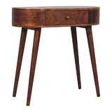 Rounded Wood Table
