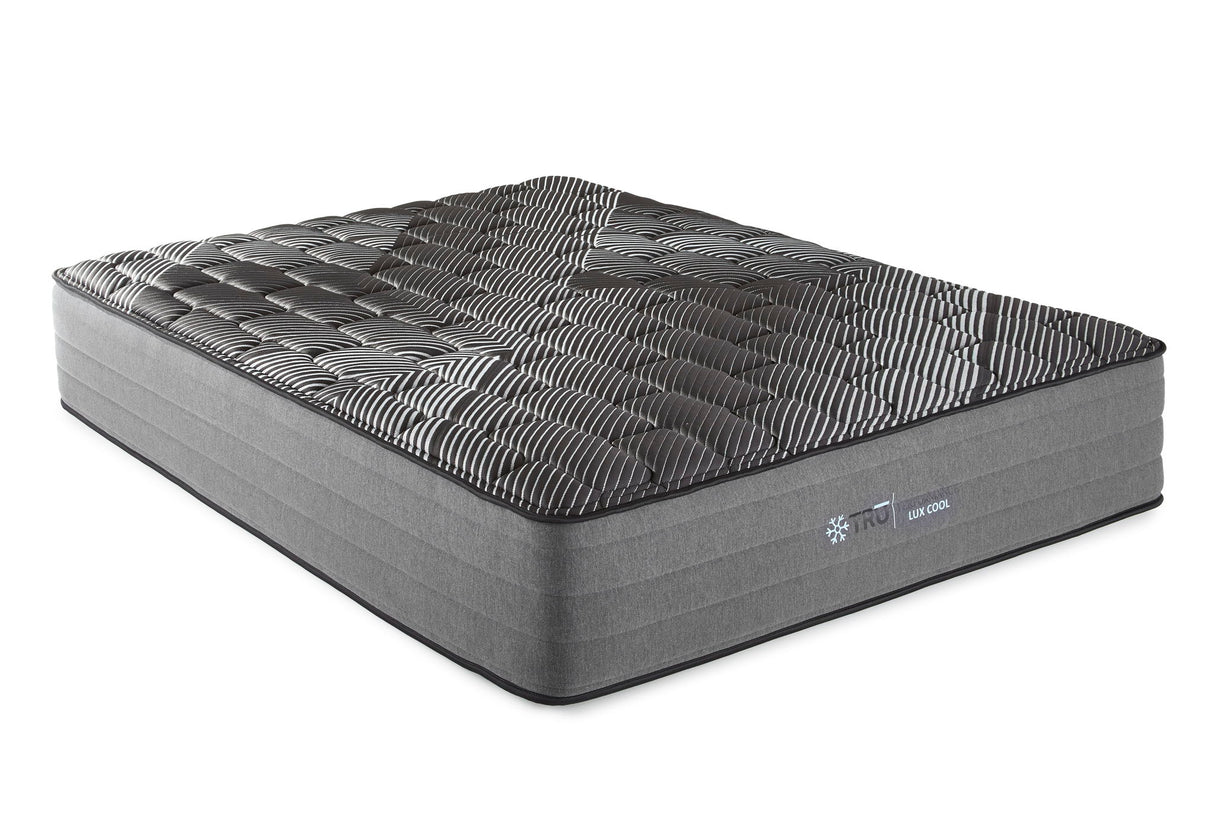 Pure Ice - 14" King Lux Firm Quilted Mattress - Black