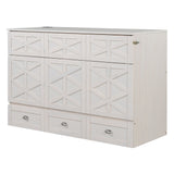 Murphy Bed With Large Drawers And USB Ports