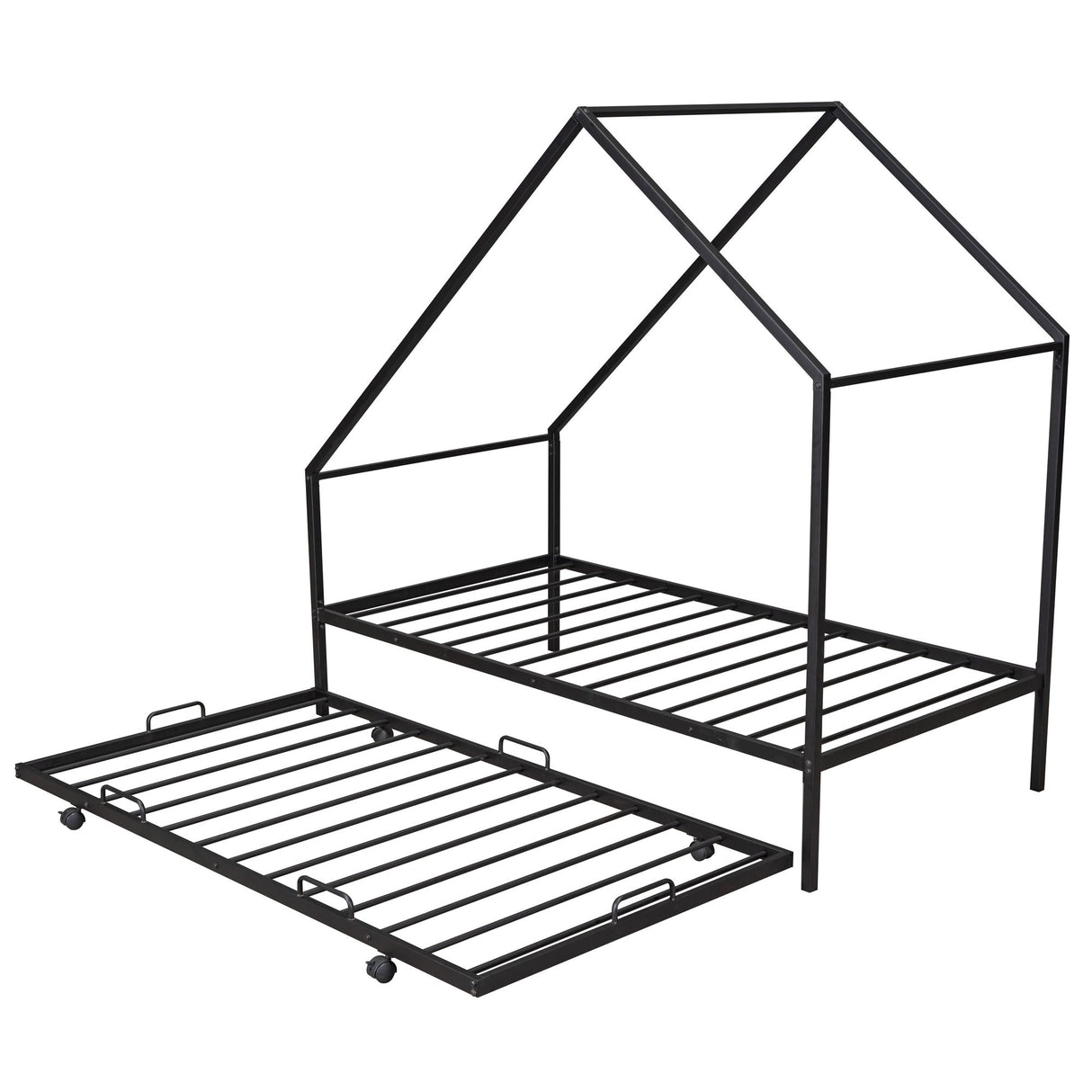 House Bed With Trundle